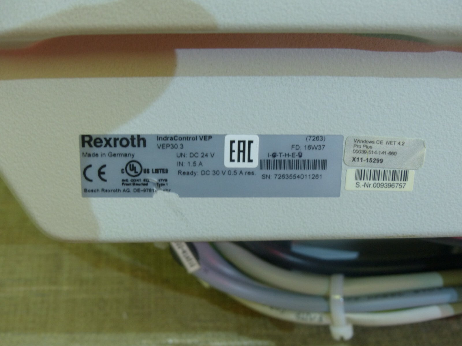 Rexroth IndraControl V   VEP 30.3 //   VEP30.3  used-