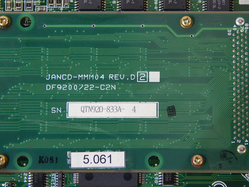  Yaskawa MCP02B JANCD-MMM04 DF9200722-C2N KAN027  Used