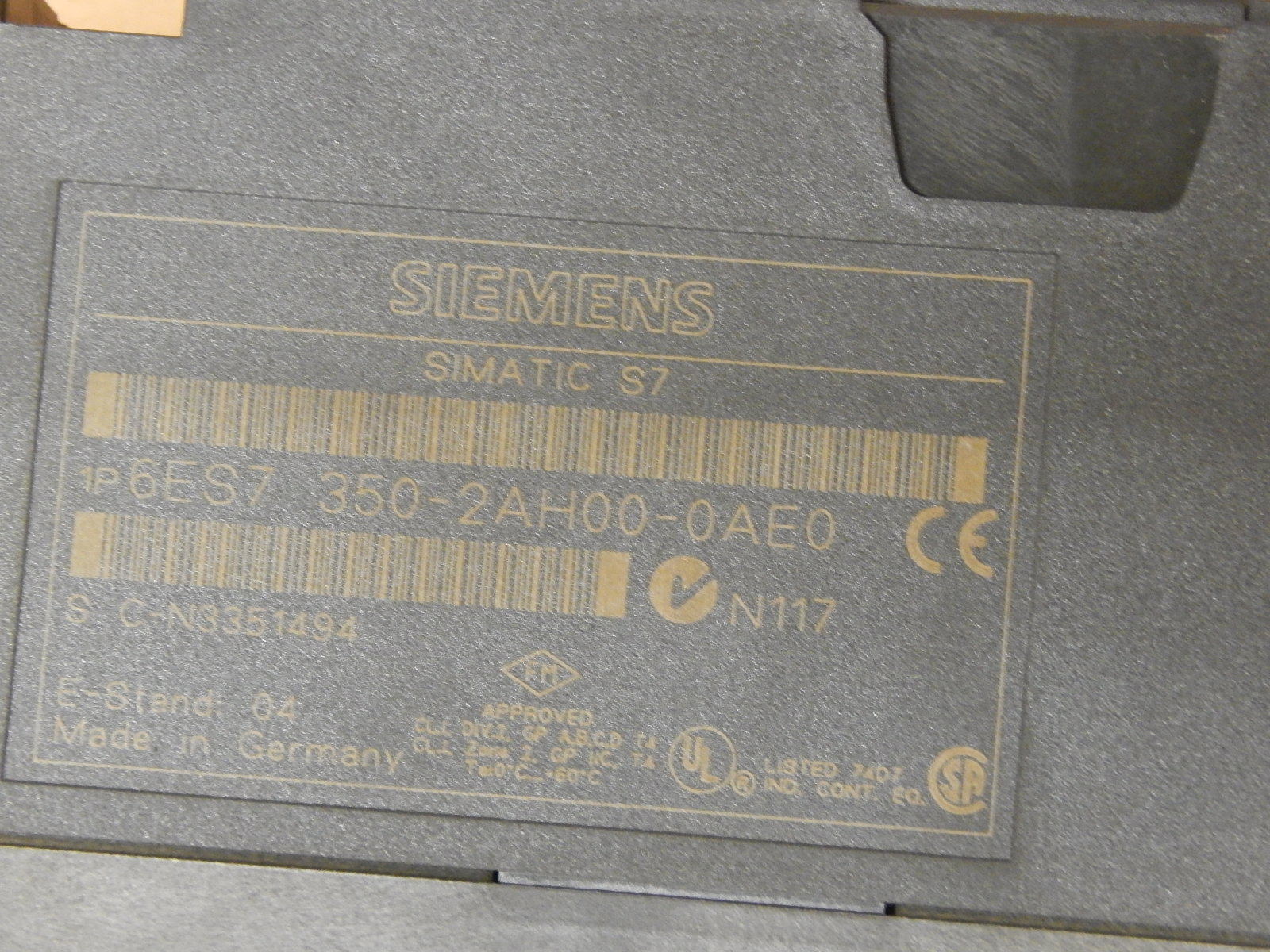 Siemens Simatic   FM 350-2   6ES7350-2AH00-0AE0 E.Stand:4  Used