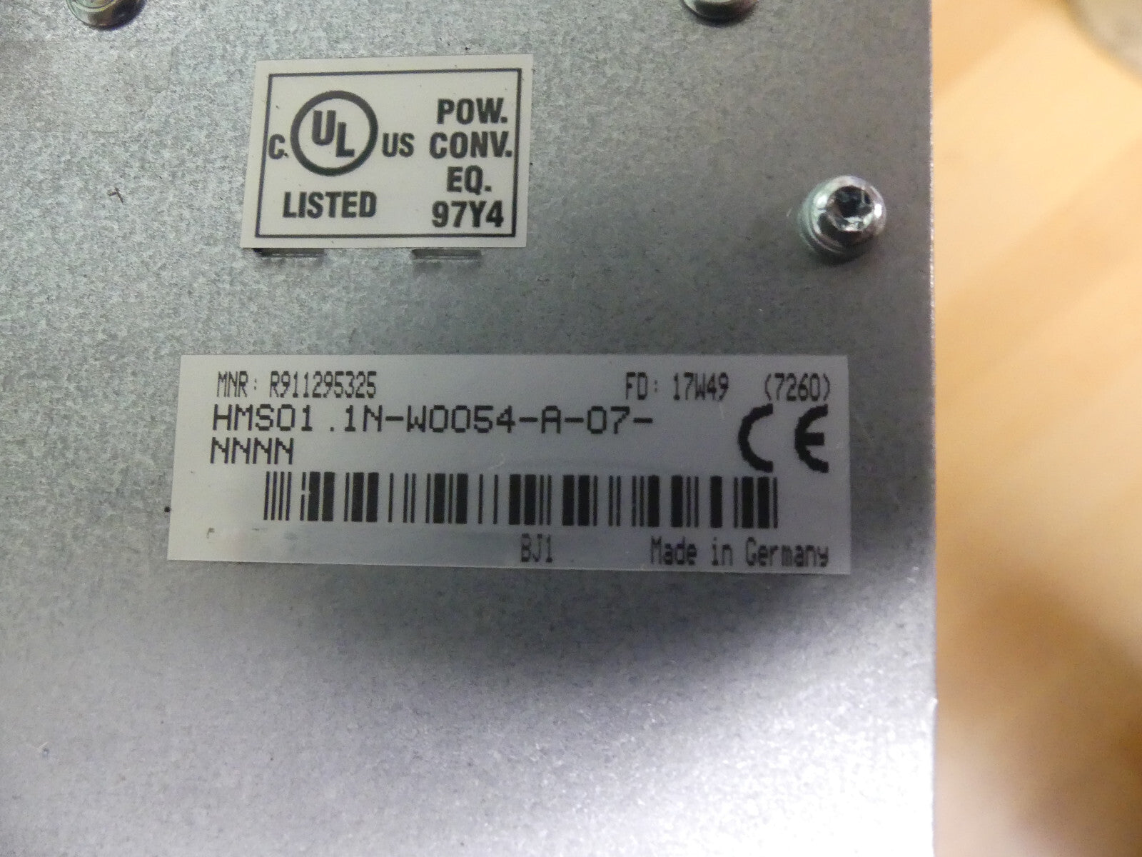 Rexroth IndraDrive M  HMS01.1N-W0054-A-07-NNNN