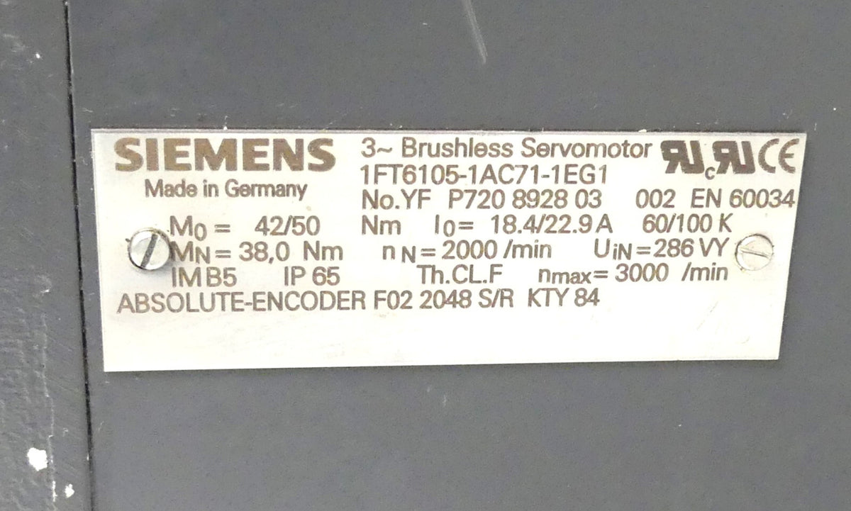 SIEMENS   1FT6105-1AC71-1EG1
