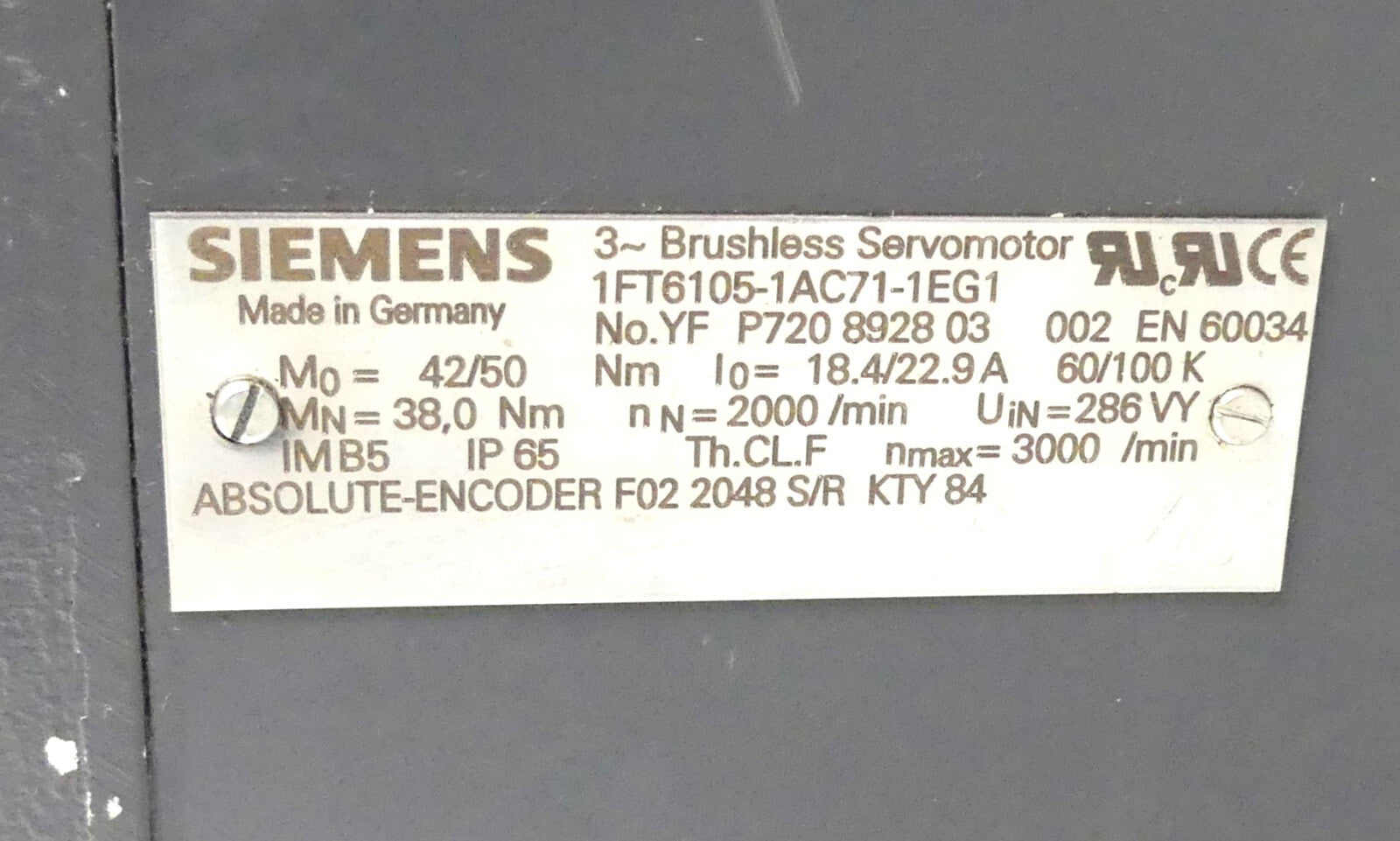 SIEMENS   1FT6105-1AC71-1EG1