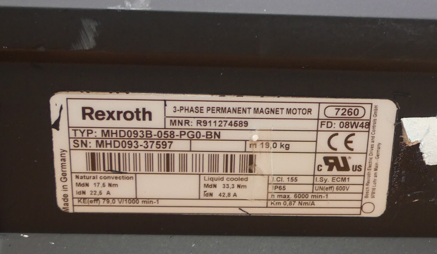 REXROTH MHD093B-058-PG0-BN