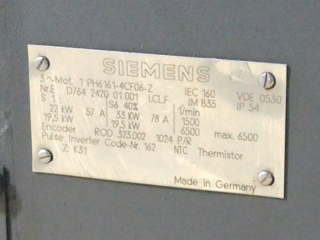 Siemens 1PH6161-4CF06-Z