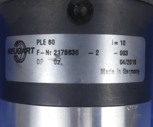 NEUGART PLE60 I=10 Getriebe für Servomotor
