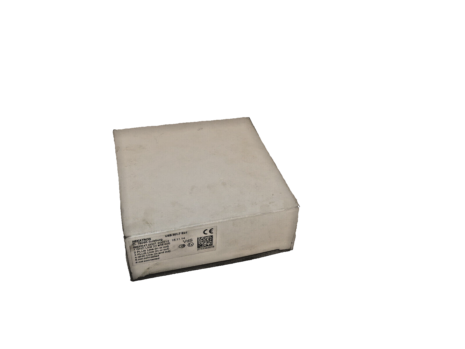 HEKATRON USB 501-7 EX-i Detektor Basis 5000547.0007.200112