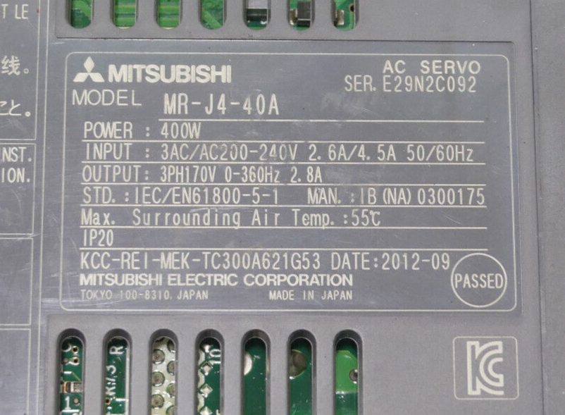 Mitsubishi MR-J4-40A MRJ440A Servo Drive