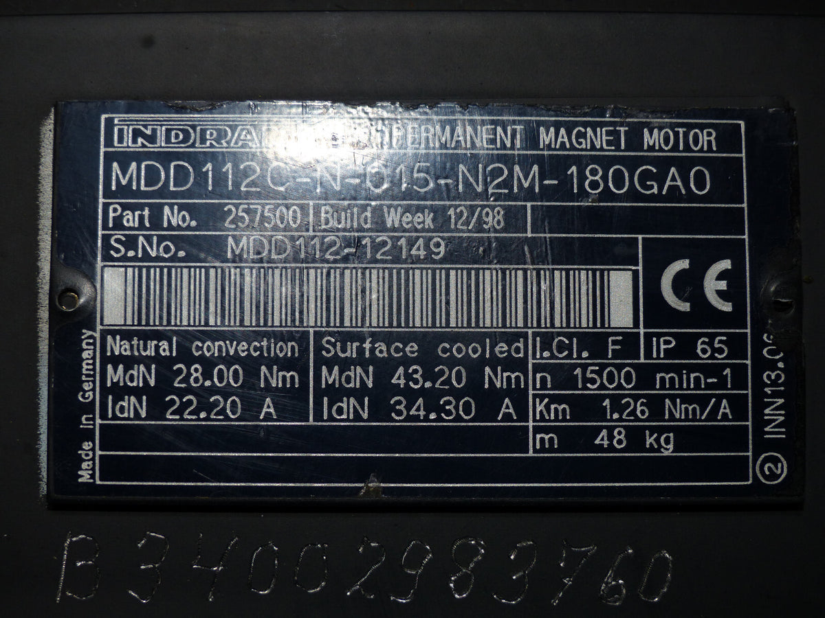 Indramat MDD112C-N-015-N2M-180GA0