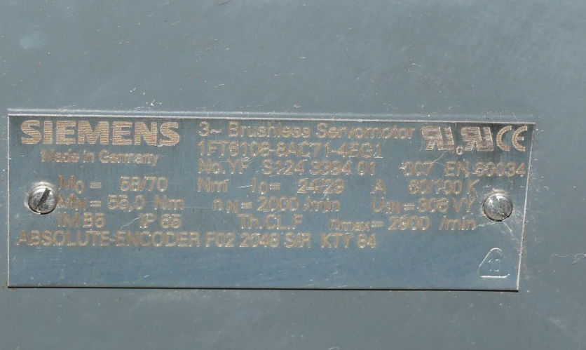 SIEMENS 1FT6108-8AC71-4EG1