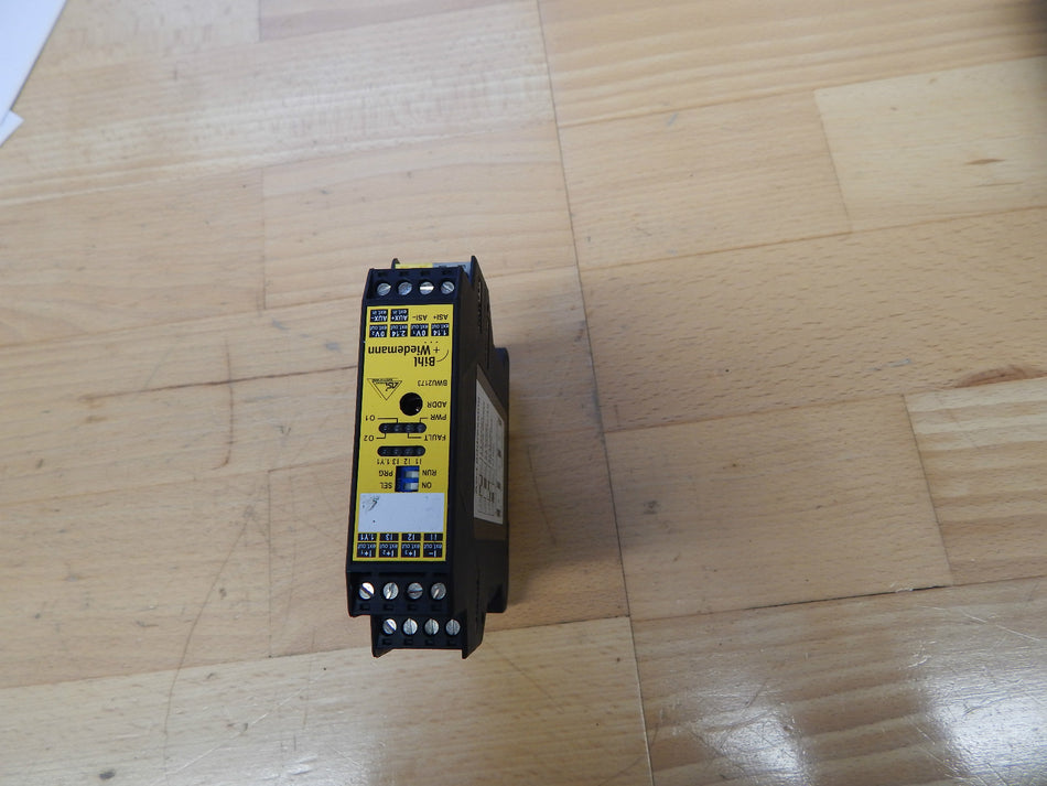 Bihl + Wiedemann BWU2173 ID-No. 15498  AS-i Safty Relay Output Module 