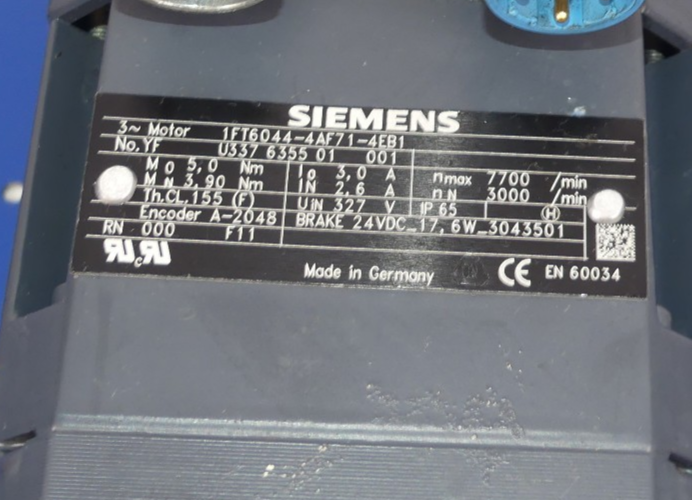 SIEMENS 1FT6044-4AF71-4EB1