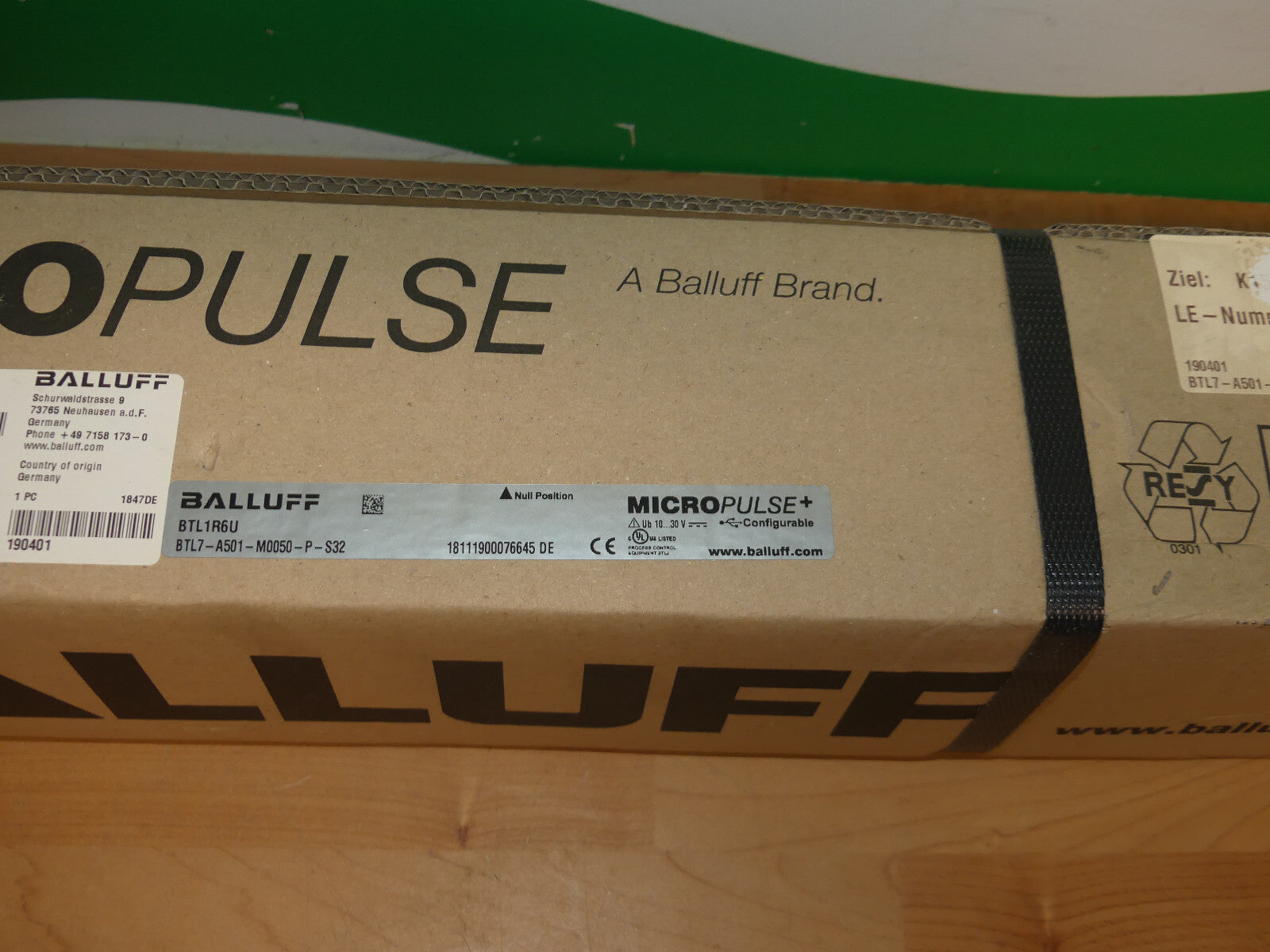BULLUFF MICRO PULSE  BTL1R6U BTL7-A501-M0050-P-S32