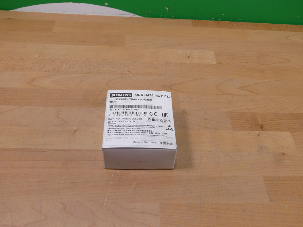 Siemens 6GT2600-4AG00 Transponder