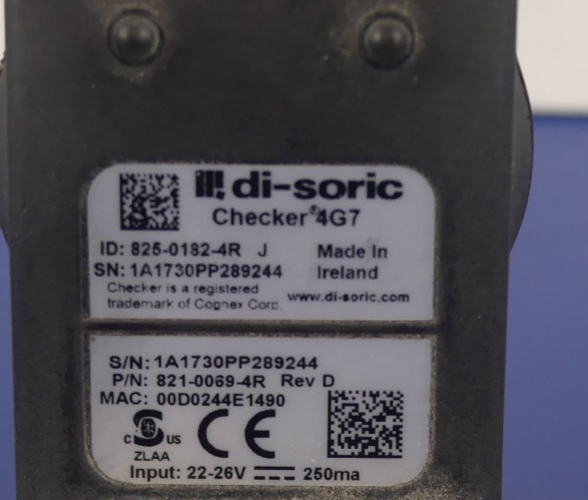 DI-SORIC CHECKER 4G7 ID:825-0182-4R J