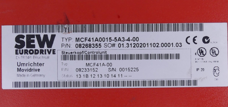 SEW Movidrive compact Umrichter MCF41A0015-5A3-4-00