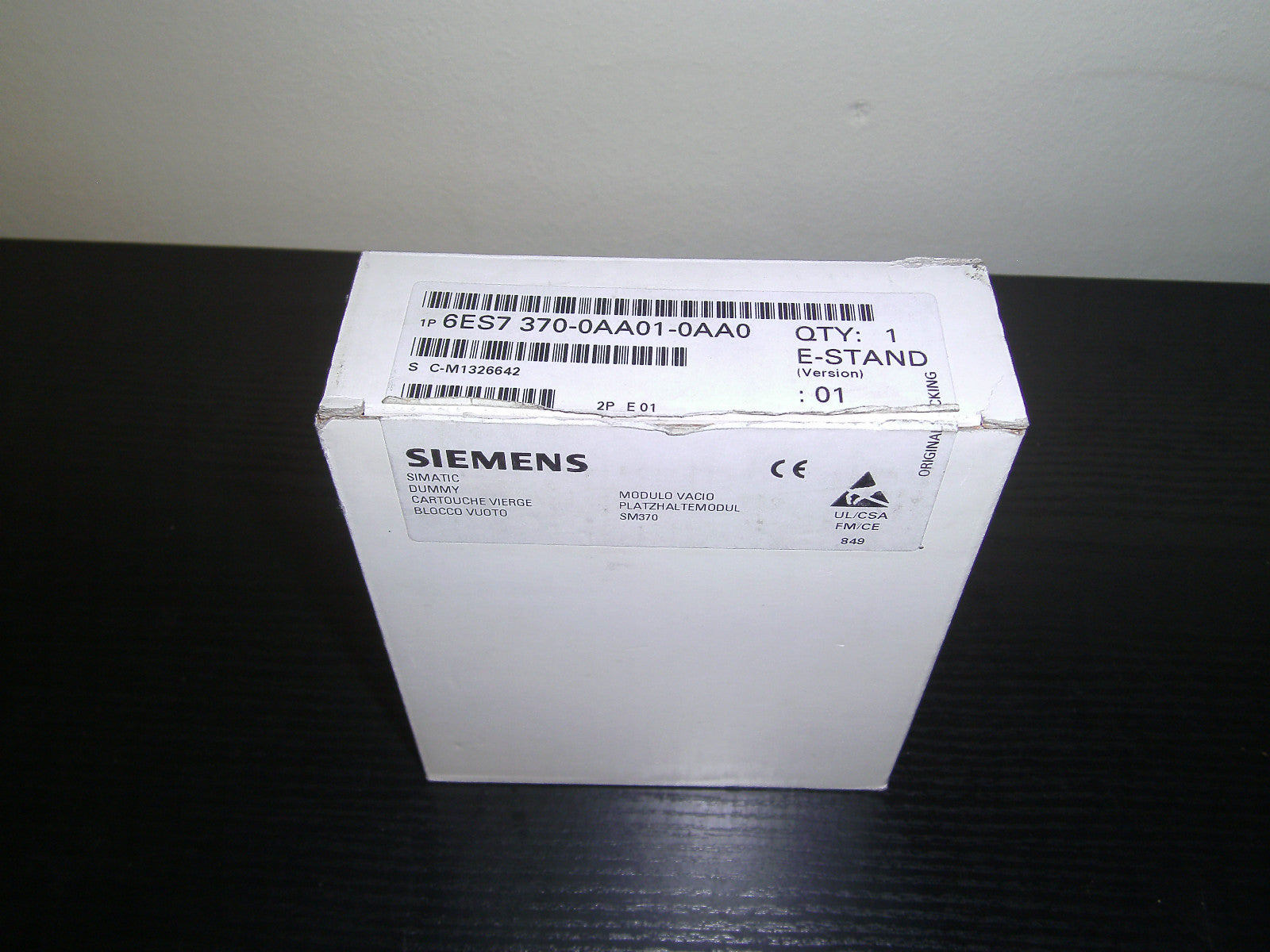 Siemens Simatic   S7 370-0AA01-0AA0 Version 01 Neu