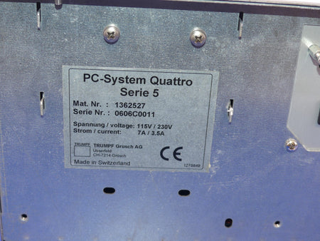 TRUMPF PC SYSTEM QUATTER SERIE 5 D1567 1362527