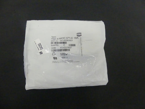 6 x Harting HAN 8 MOD STI-C 16A