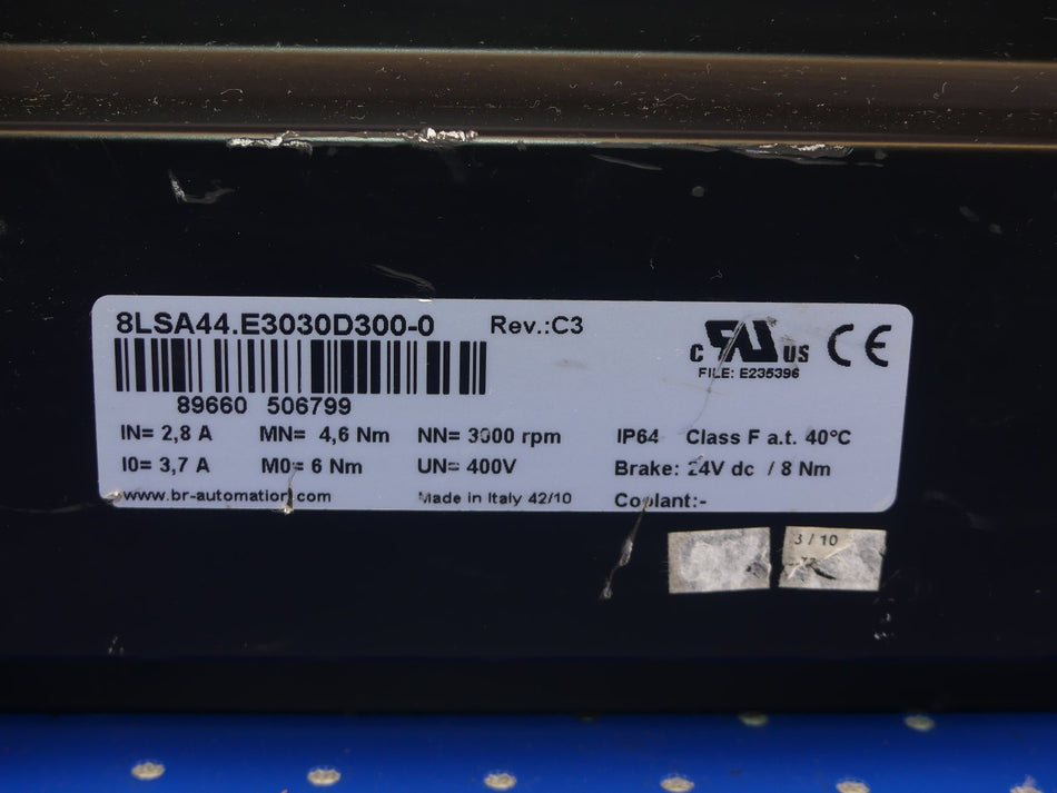 B&R 8LSA44.E3030D300-0 Rev.C3 Servomotor