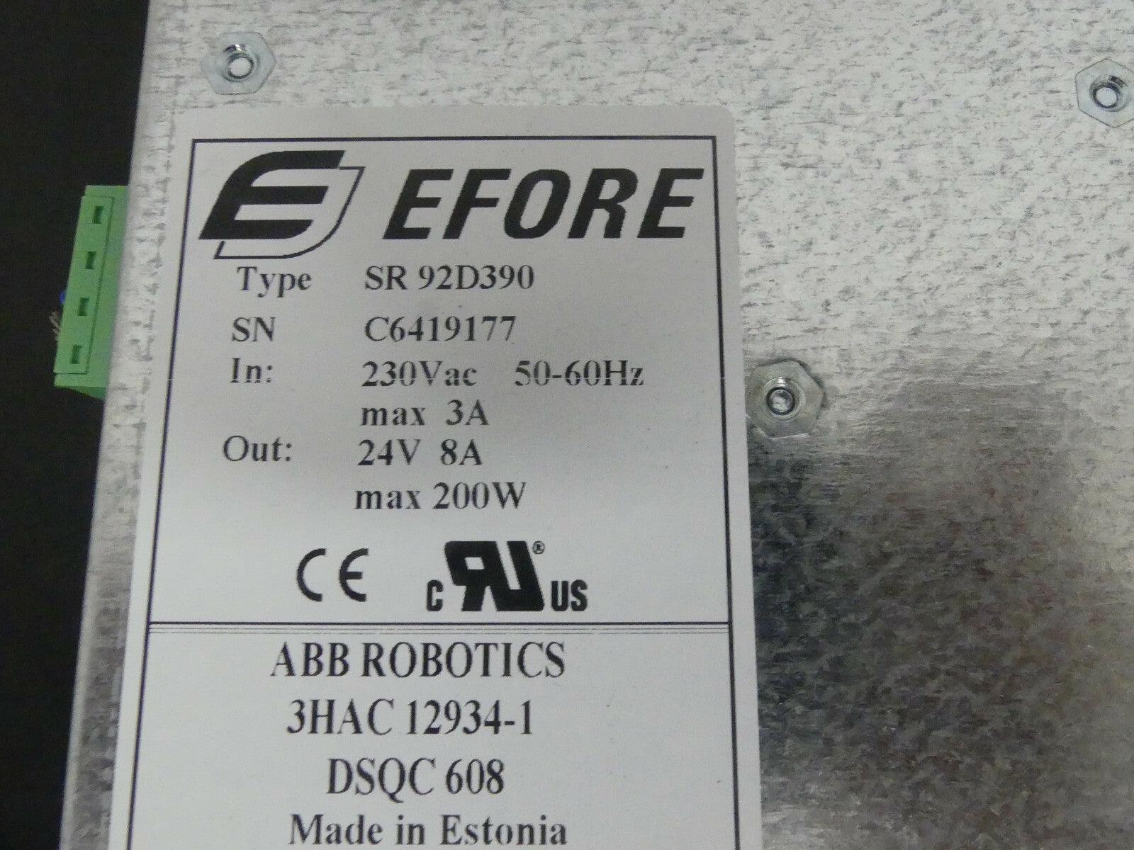 ABB Efore SR 92D390