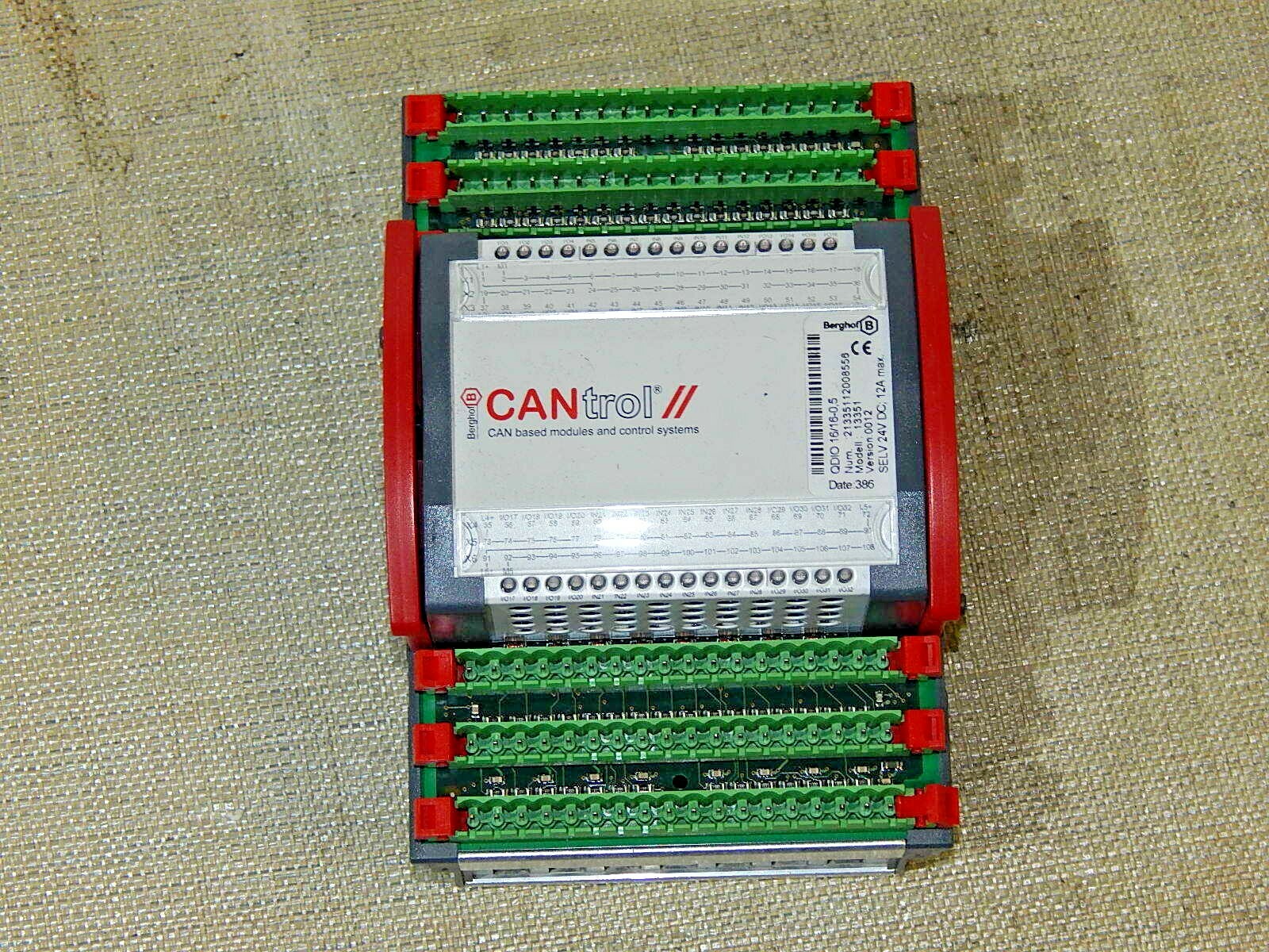 Berghof CANtrol/ QDIO 16/16-0,5 Version 0012 Num:21335112008556 Used
