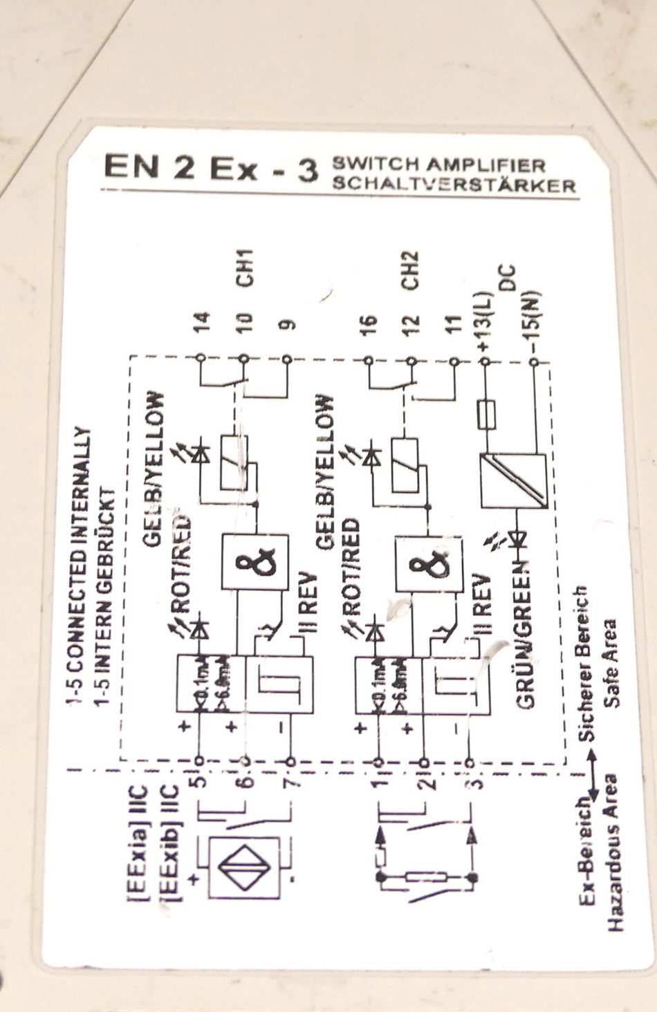 SICK EN 2 Ex-3 24VDC Schaltverstärker 6009944