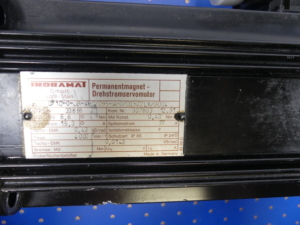 Indramat MAC071C-0-JS-4-C/095-A-0/DI522LX/S004