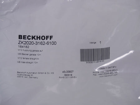 BECKHOFF Powerleitung Powerkabel  Verbindungskabel ZK2020-3162-6100