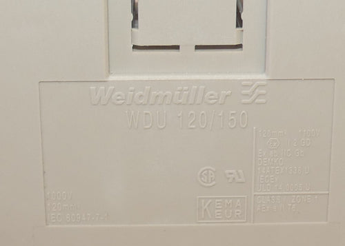3X WEIDMÜLLER Durchgangs-Reihenklemme/ WDU 120/150