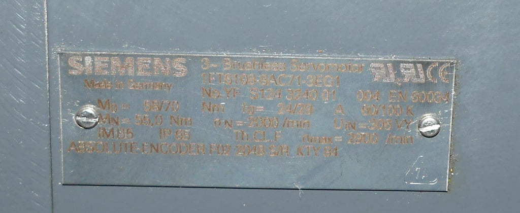 SIEMENS 1FT6108-8AC71-3EG1