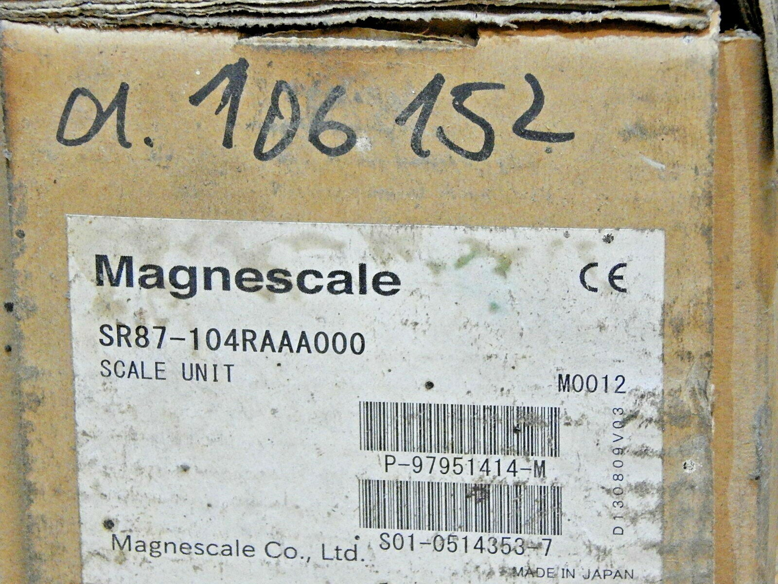 Magnescale SR87-104RAA000  Massstab SCALE UNIT  NEW