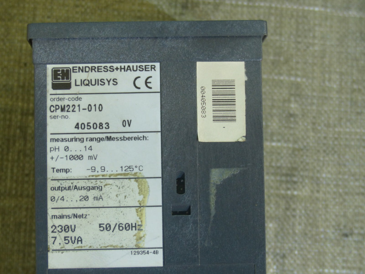 Endress+Hauser LIQUISYS // CPM221-010