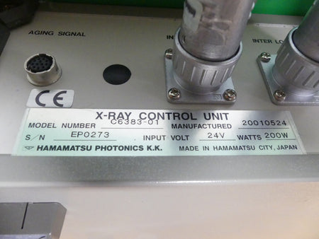 HAMAMATSU PHOTONICS  C6383-01 s/n EP0273  X-RAY CONTROL UNIT