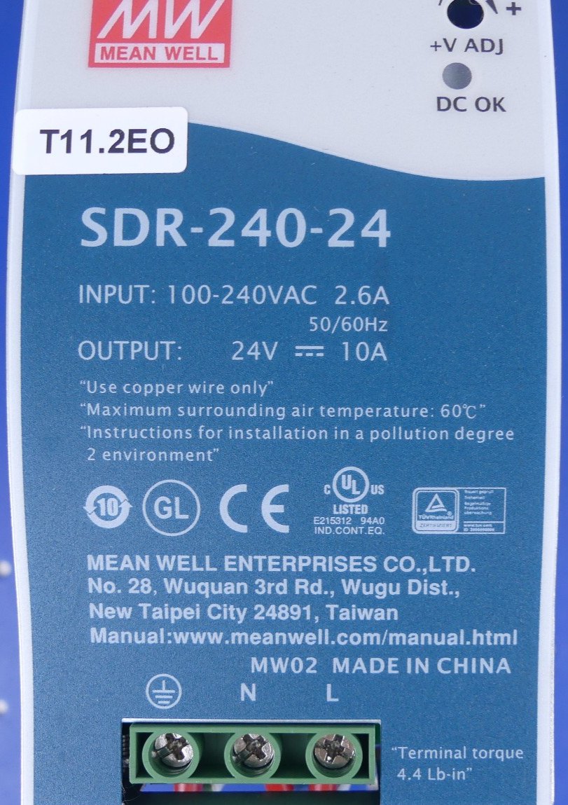 MW Mean Well DR-240-24 Stromversorgung DR 240 24