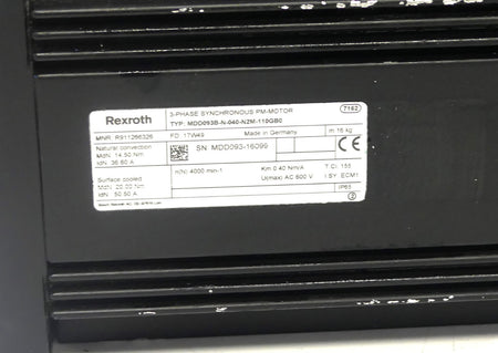 Rexroth mdd093b-n-040-n2m-110gb0