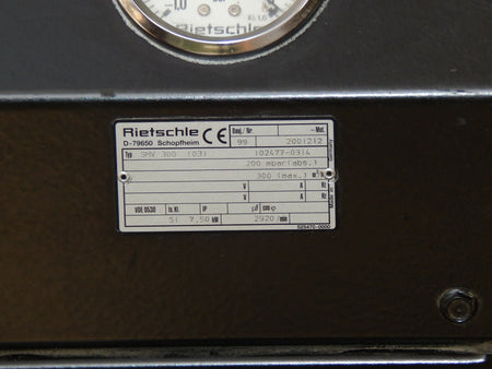RIETSCHLE COVAC  SMV 300  (03) VAKUUM PUMPE USED  S.BILDER