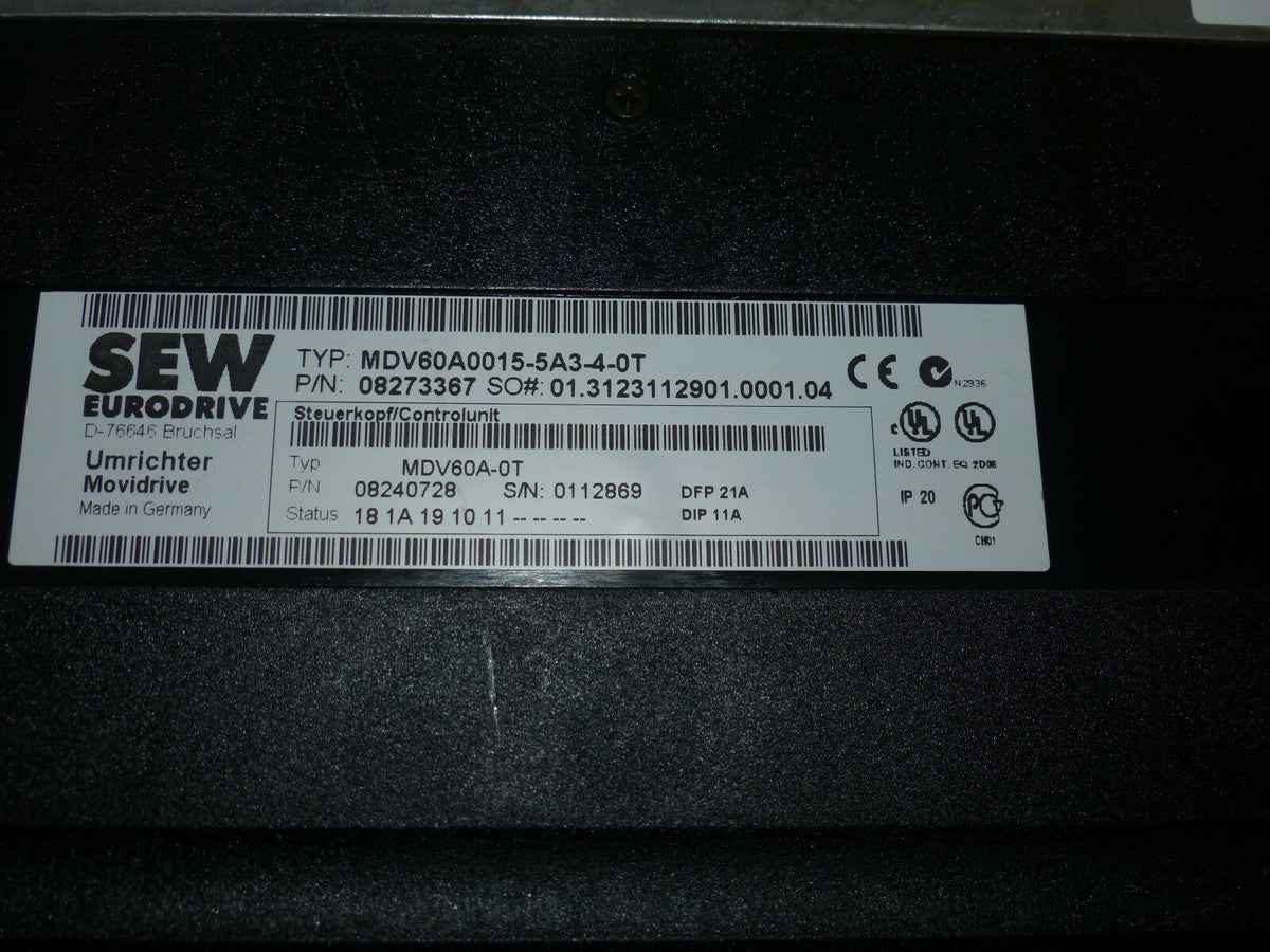 SEW EURODRIVE MDV60A0015-5A3-4-0T