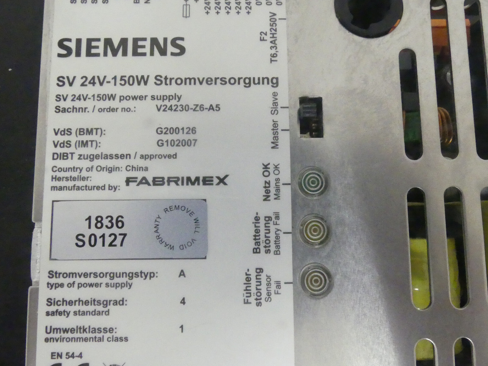 Siemens SV 24V-150W