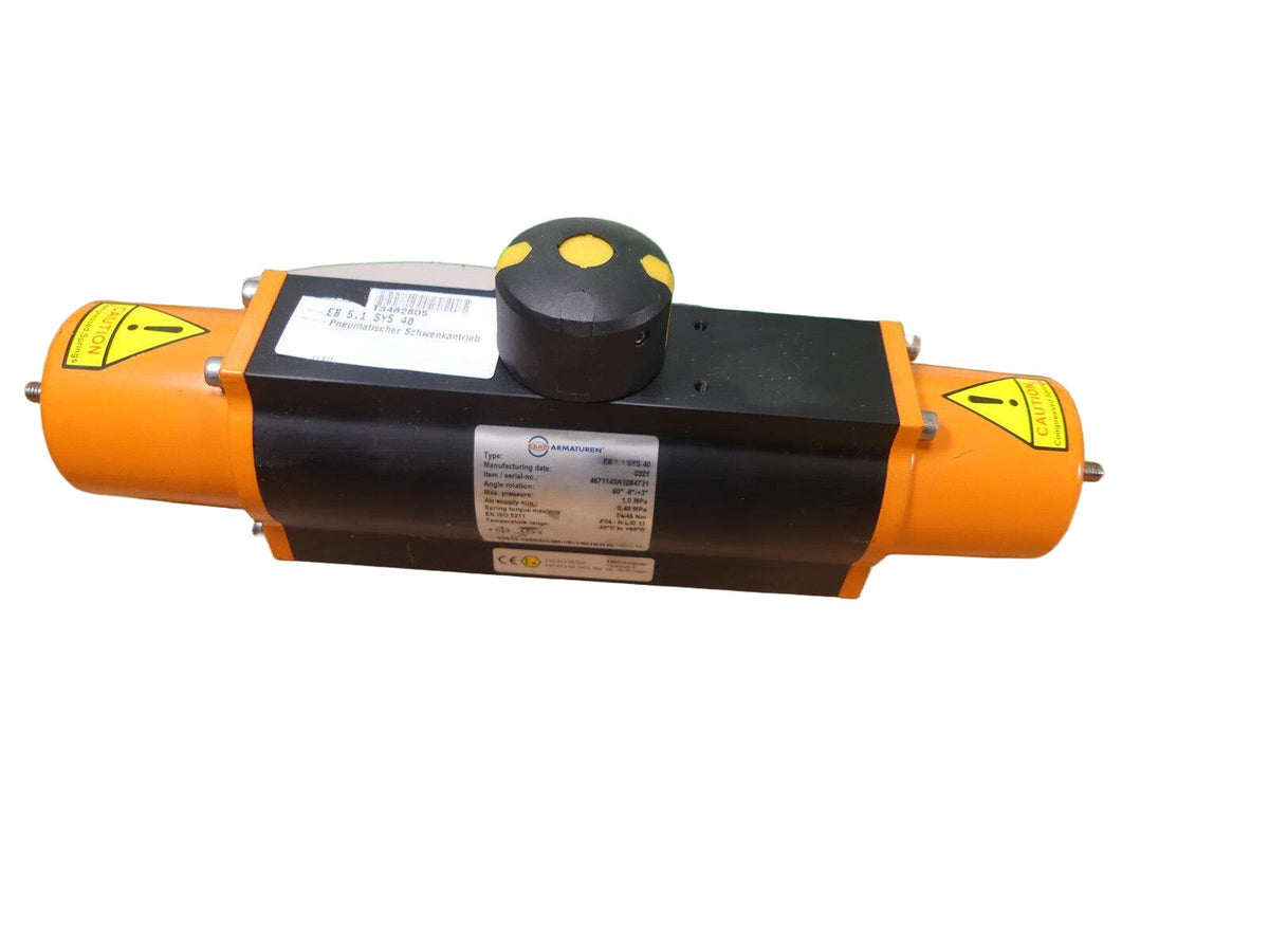 EBRO Armaturen EB 5.1 SYS 40 Schwenkantrieb pneumatisch  Absperrklappe