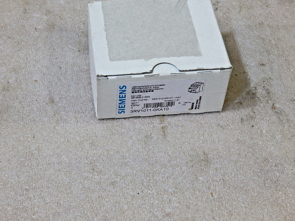 Siemens Leistungsschalter 3RV1011-0KA10 Motorschutzschalter NEU 