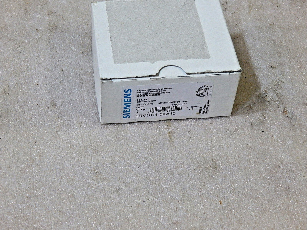 Siemens Leistungsschalter 3RV1011-0KA10 Motorschutzschalter NEU 