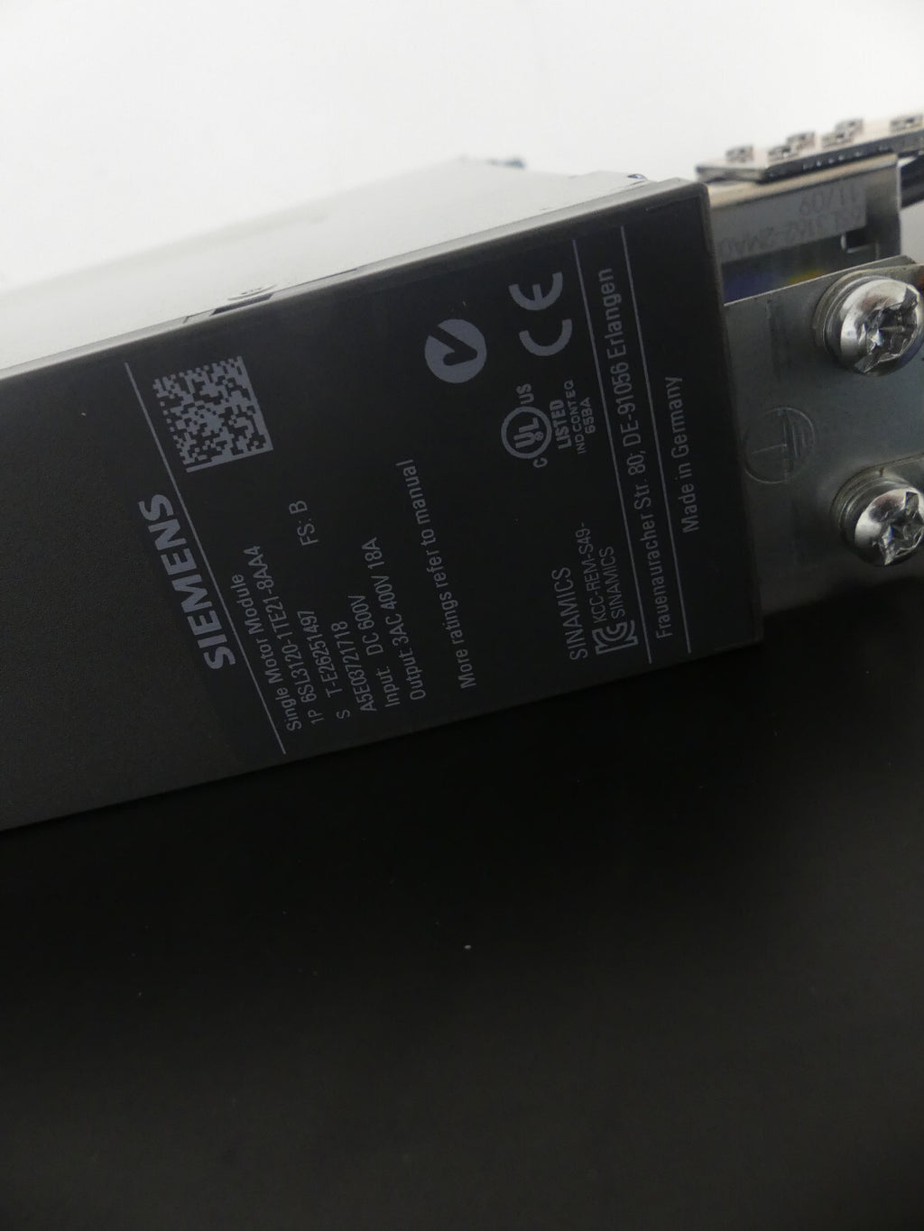 Siemens 6SL3120-1TE21-8AA4