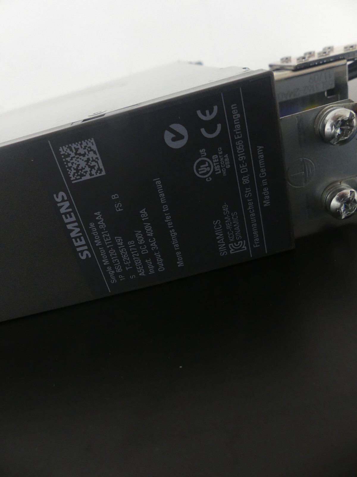 Siemens 6SL3120-1TE21-8AA4