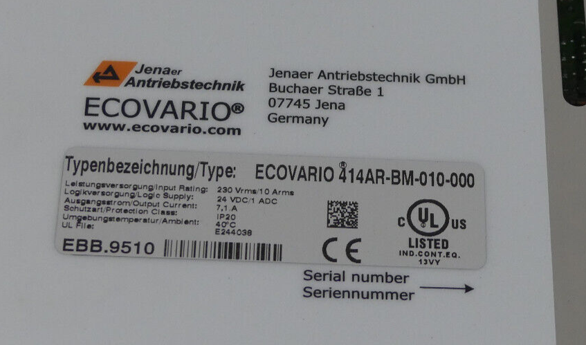 Ecovario 414AR-BM-010-000