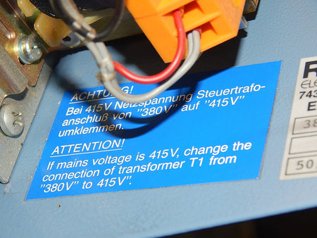  Frequenzumrichter Refu Typ: 317/05  61-2209-15   A 8/12  0-500Hz used