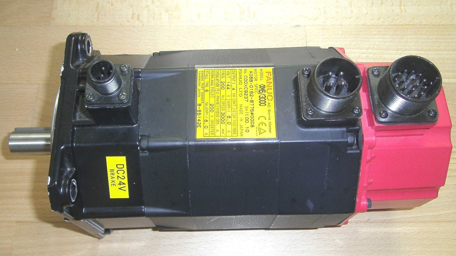 Fanuc AC Servo Motor AO6B-0162-B775"0008, 1,4 KW
