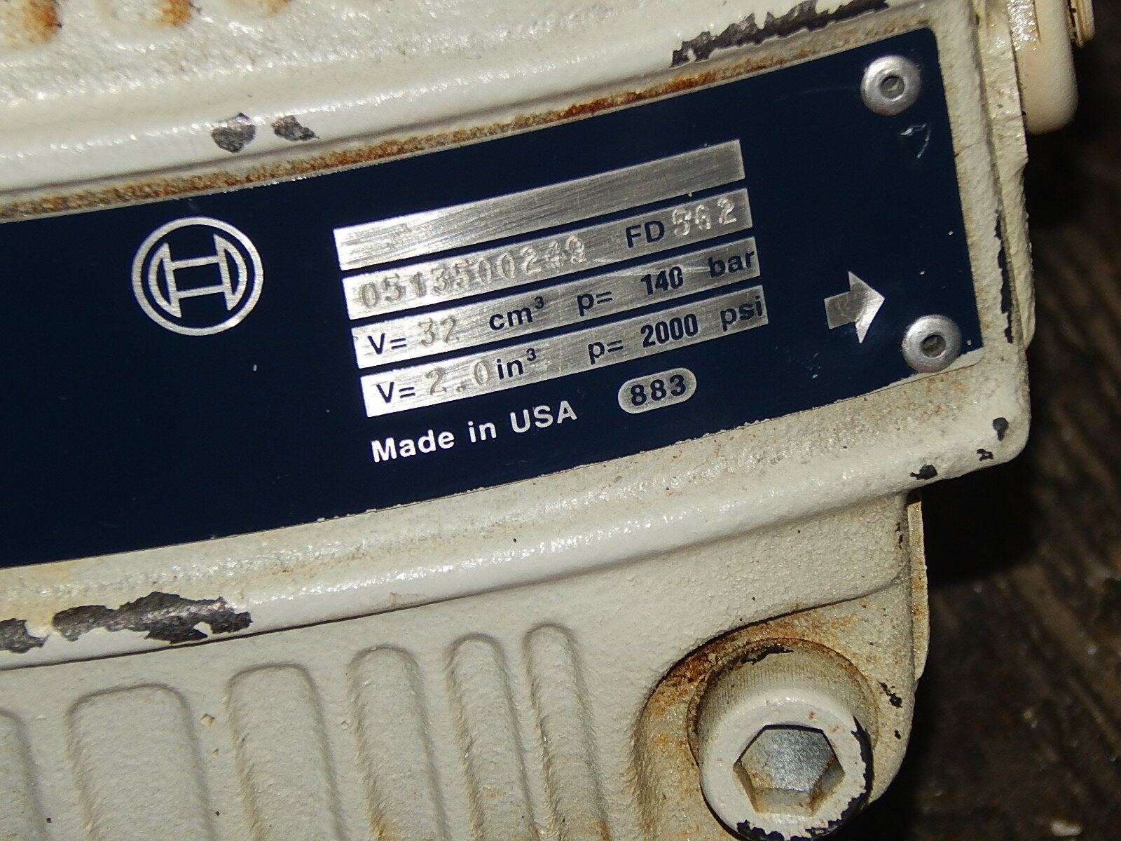 Bosch Flügelzellenpumpe 0513500249 FD 562  Hydraulikpumpe 140bar  Used