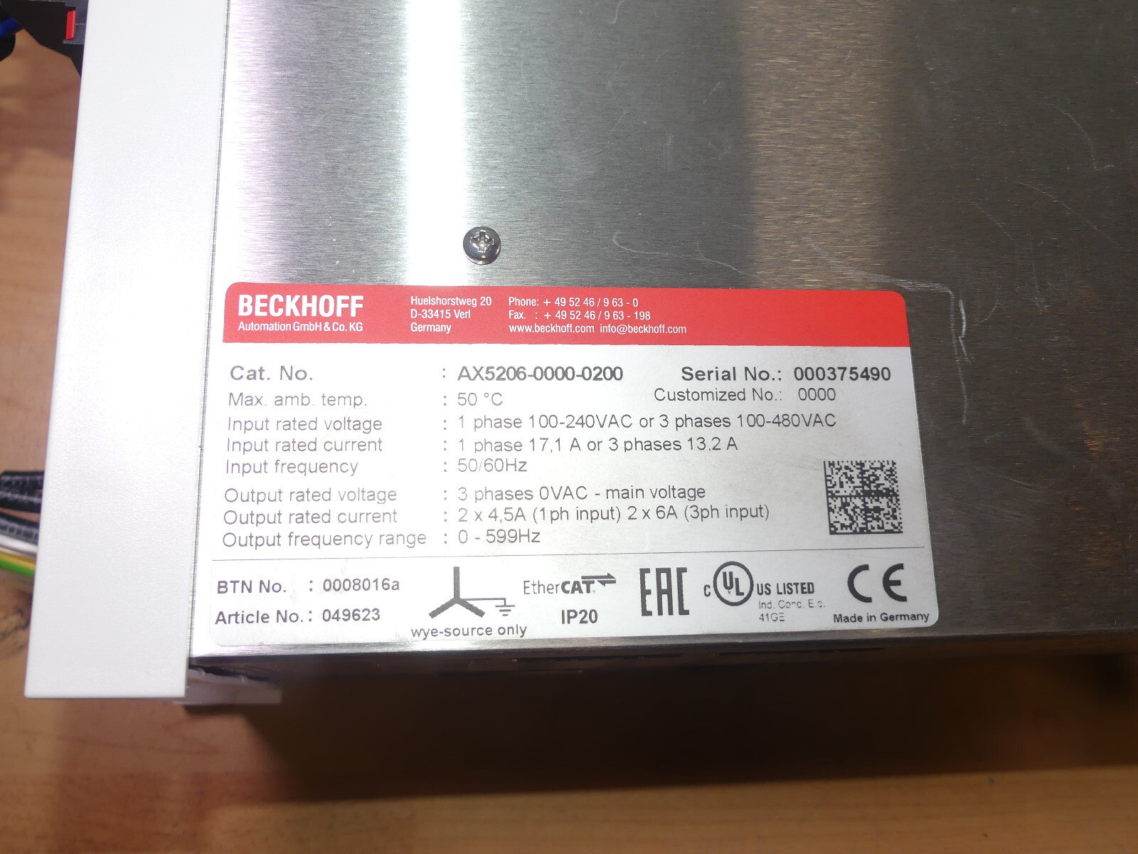 Beckhoff AX5206-0000-0200