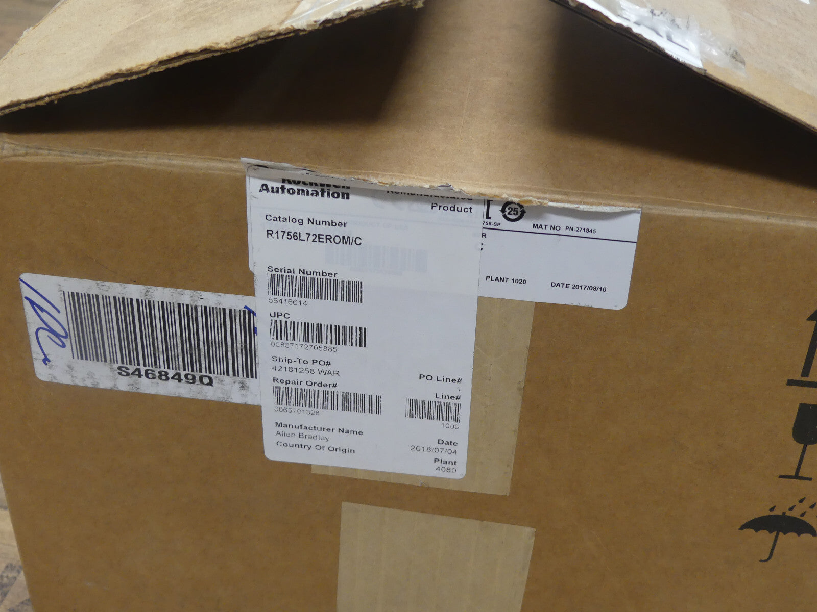 Allen-Bradley 1756-L72EROM/C Armor ControlLogix On-Machine Controller  s.Bilder