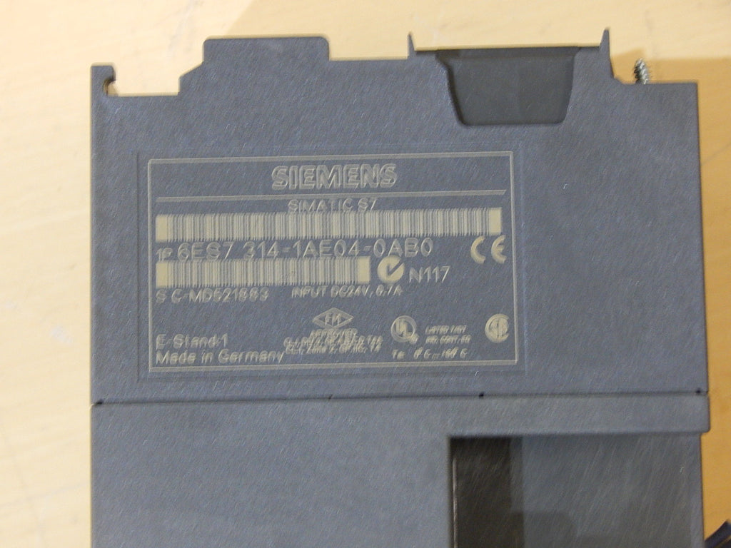 Siemens 6ES7 314-1AE04-0AB0 6ES7314-1AE04-0AB0 E:1+64KB Karte used
